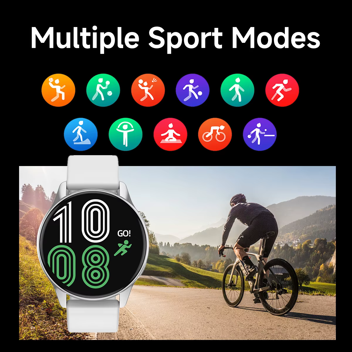 Montre intelligente HD écran tactile fréquence cardiaque sommeil BP surveillance de la santé pour téléphone Android et IOS BT appel Sport Smartwatch pour hommes femmes