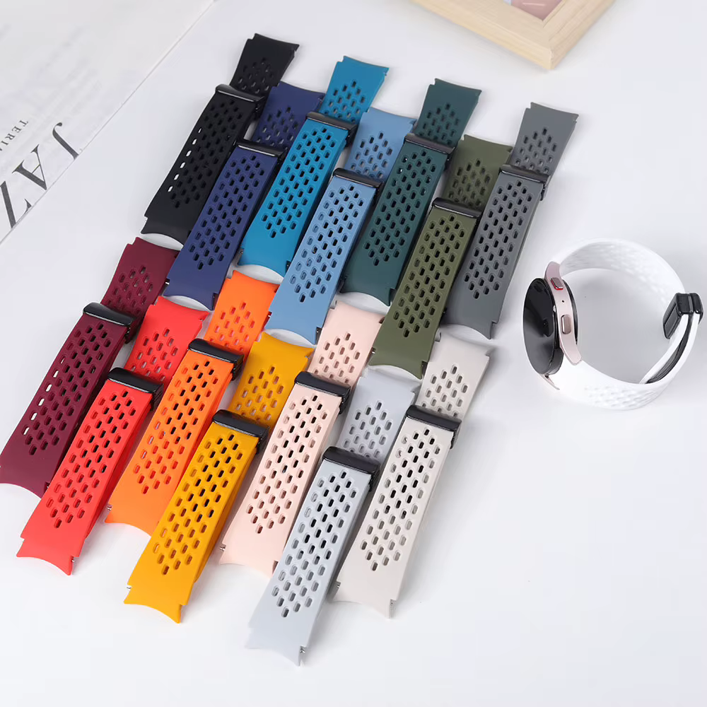 Bracelet en Silicone pour Samsung Galaxy Watch 7 6 5 4 40mm 44mm 5 Pro 45mm