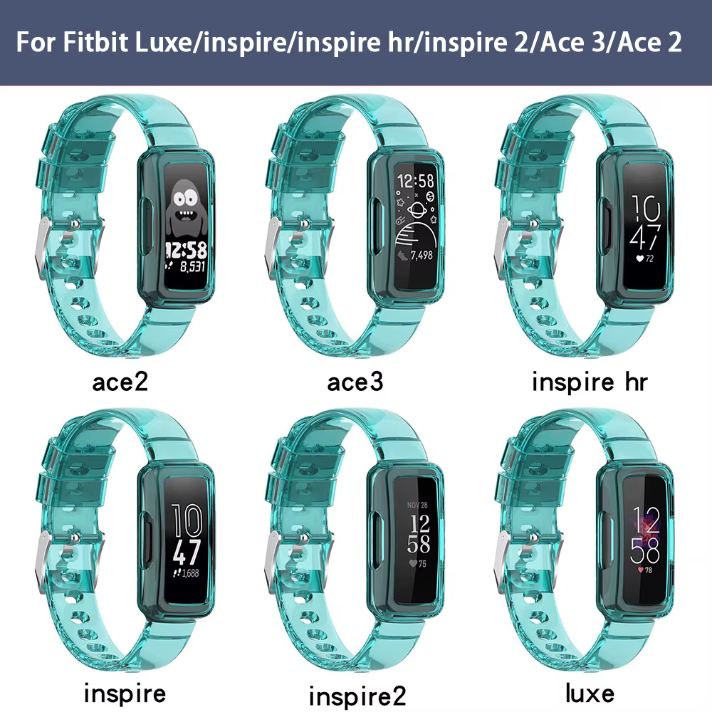 Bracelet de rechange transparent pour Fitbit