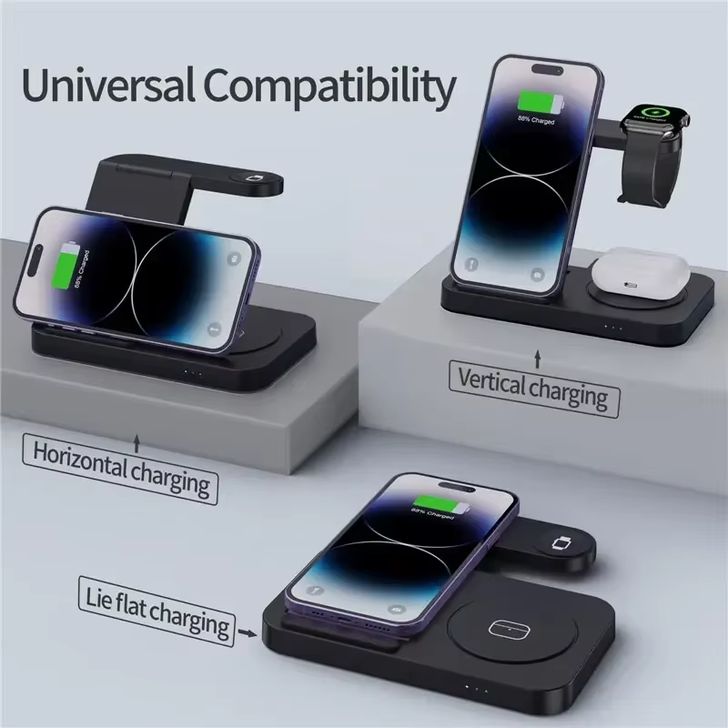 Chargeur sans fil pliable 4 en 1