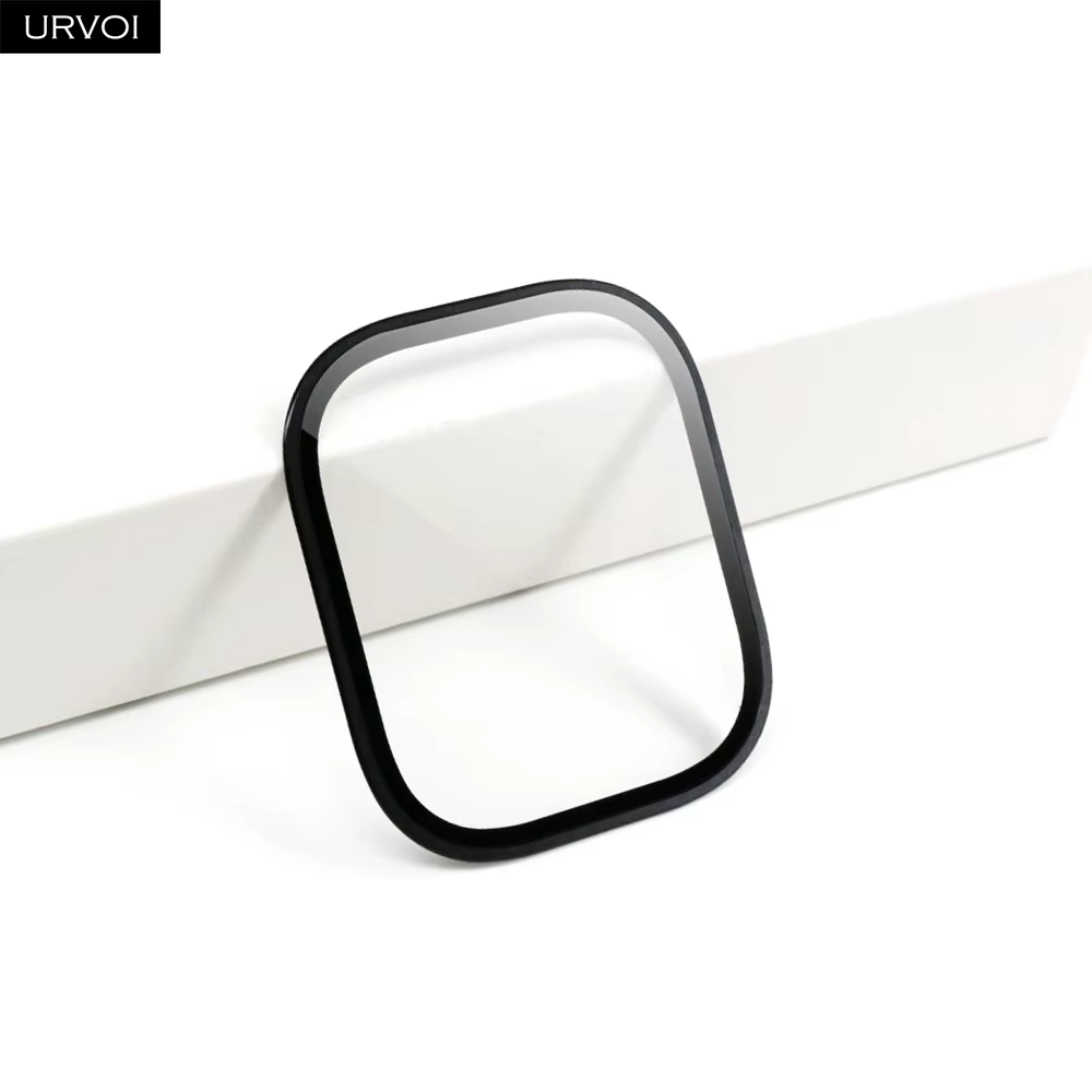 URVOI protecteur d'écran en verre trempé pour Apple Watch Ultra 3 49mm dur incurvé clair 3D pour iWatch cadre métallique lentille accessoires