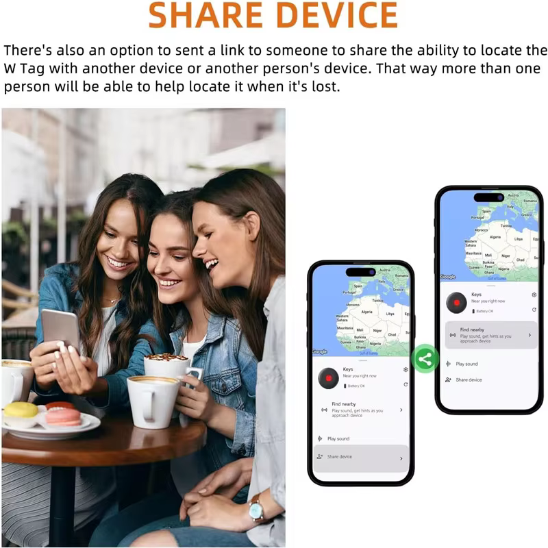 Traceurs Bluetooth Android Air Tracker : Balise intelligente compatible avec l'application Google Find Hub pour localisation et suivi d'objets