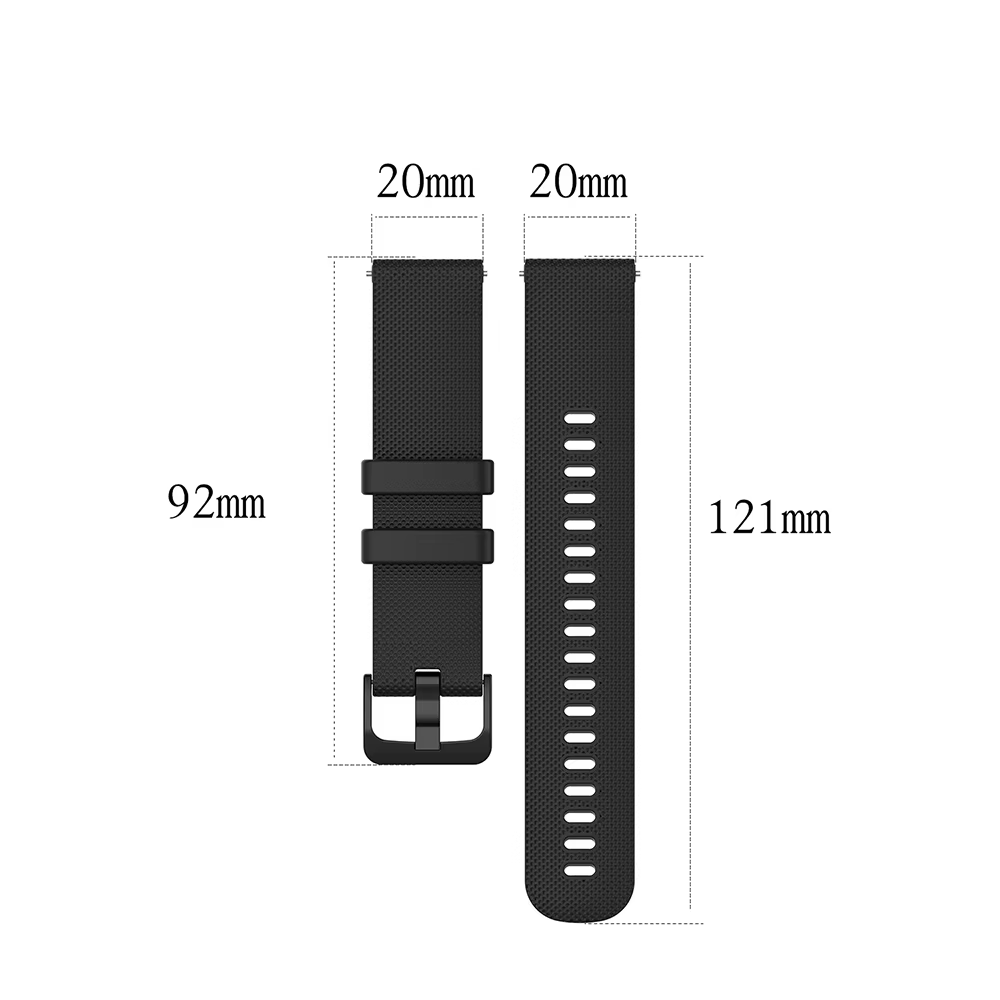Bracelet de montre en Silicone 20mm pour Garmin Vivomove tendance/Sport/Style/Luxe/HR