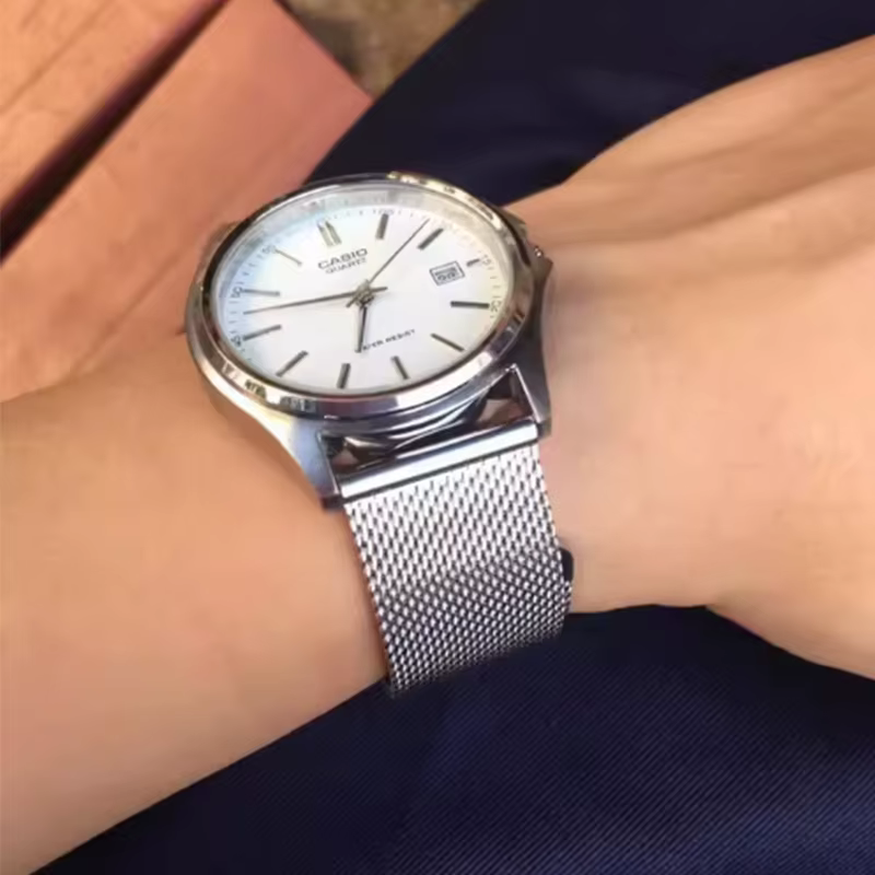 Bracelet à boucle milanaise en maille universelle, 18mm 20mm 22mm, en acier inoxydable, à dégagement rapide, pour montre intelligente, pour hommes et femmes, accessoires
