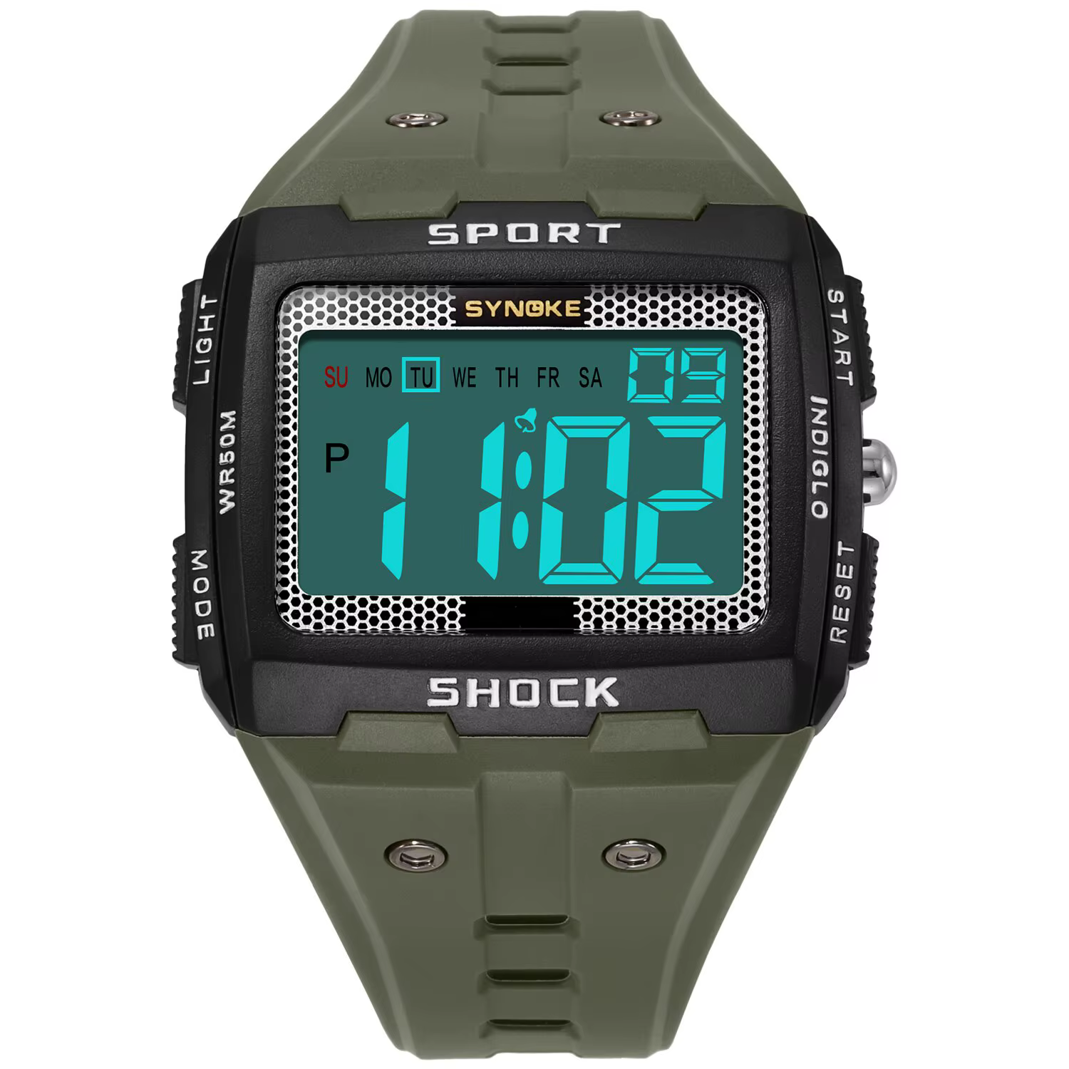 Montre électronique de sport pour homme