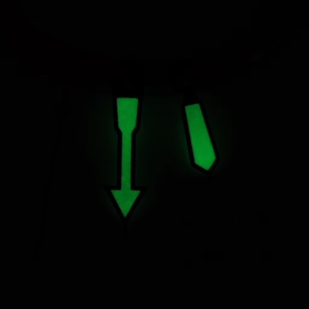 Aiguilles de montre lumineuses vertes Shark NH35
