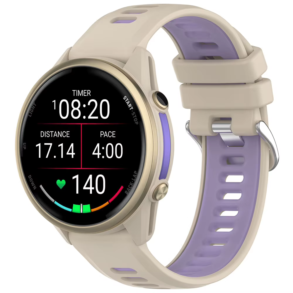 Bracelet de montre en silicone officiel pour Garmin Forerunner 970 Solar Sport