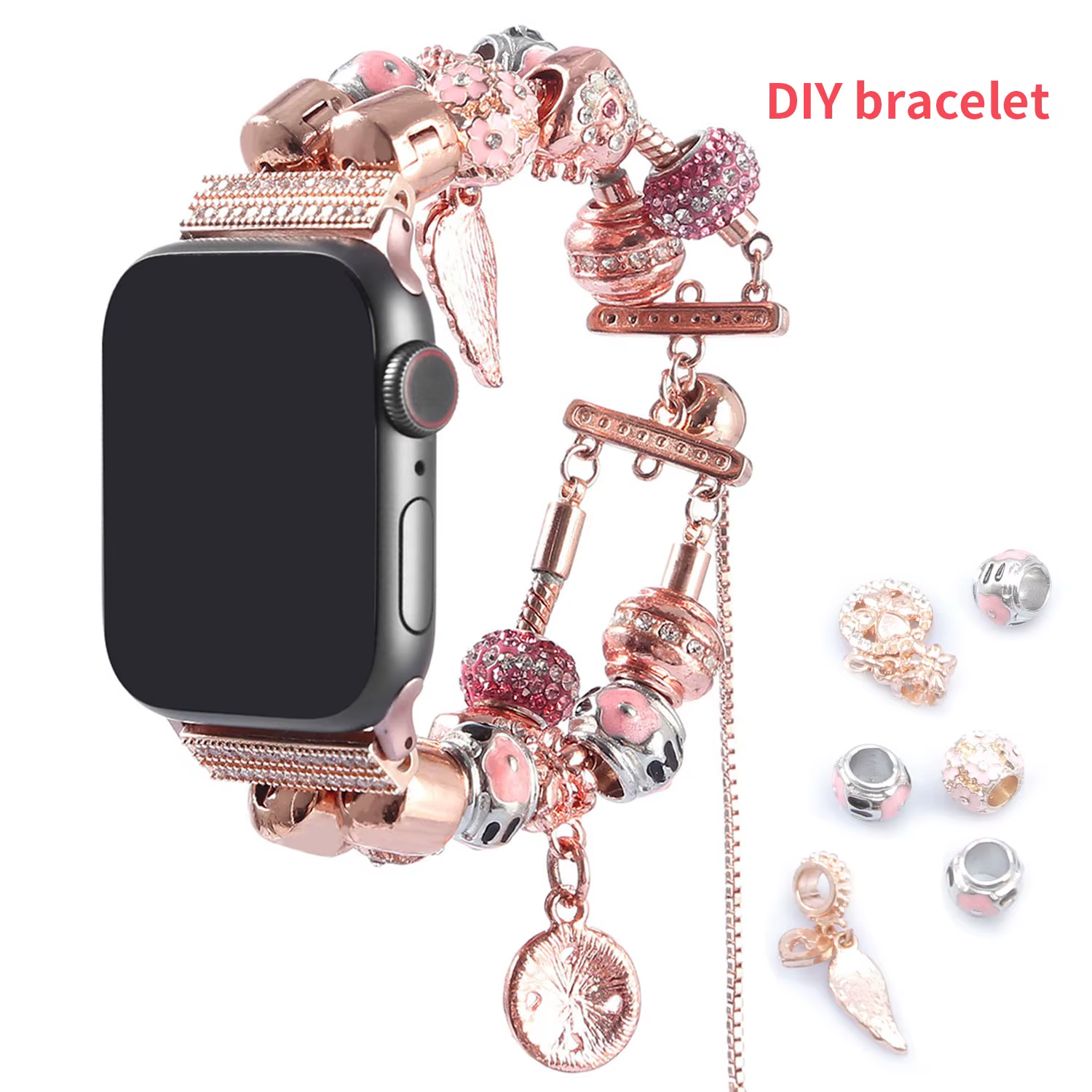 Bracelet bricolage pour Apple Watch modèle 44/45/41/40/49/42//38mm