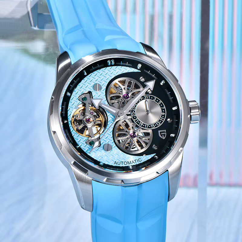 PAGANI DESIGN PD-YS022 montre mécanique pour hommes Tourbillon squelette montre-bracelet