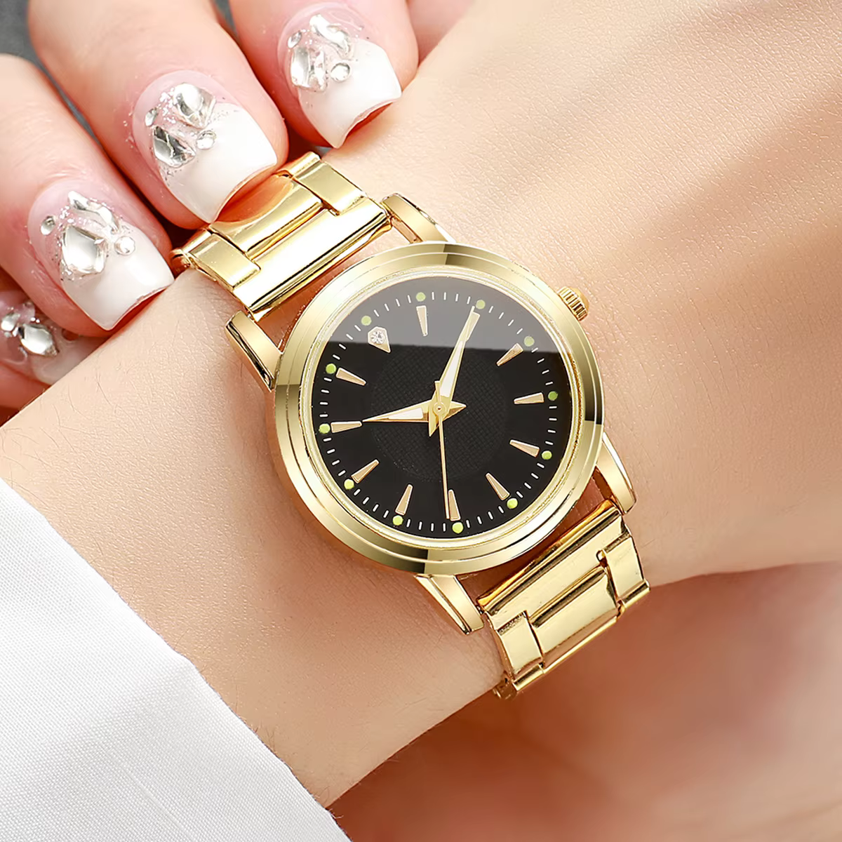2 pièces montres de Couple hommes montre d'affaires mode analogique femmes