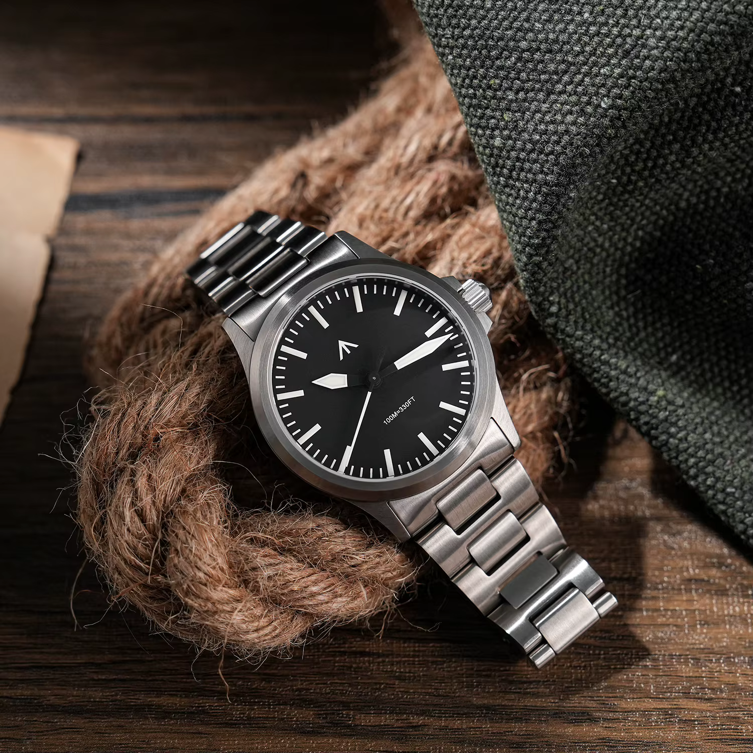Militado ML18 36mm hommes montre VH31 mouvement à Quartz montres saphir lumineux Double dôme cristal étanche montre-bracelet Vintage