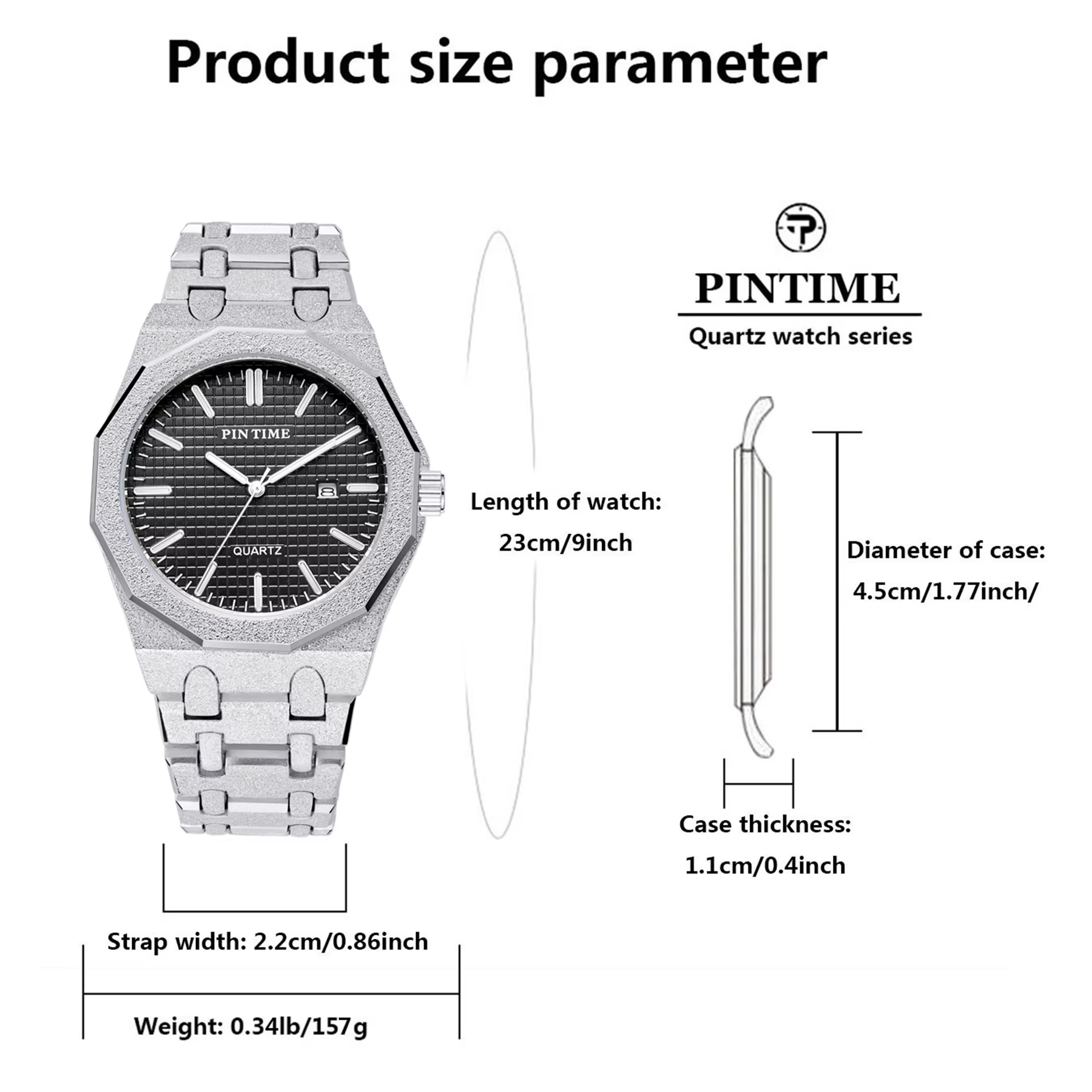 Montre à quartz pour homme