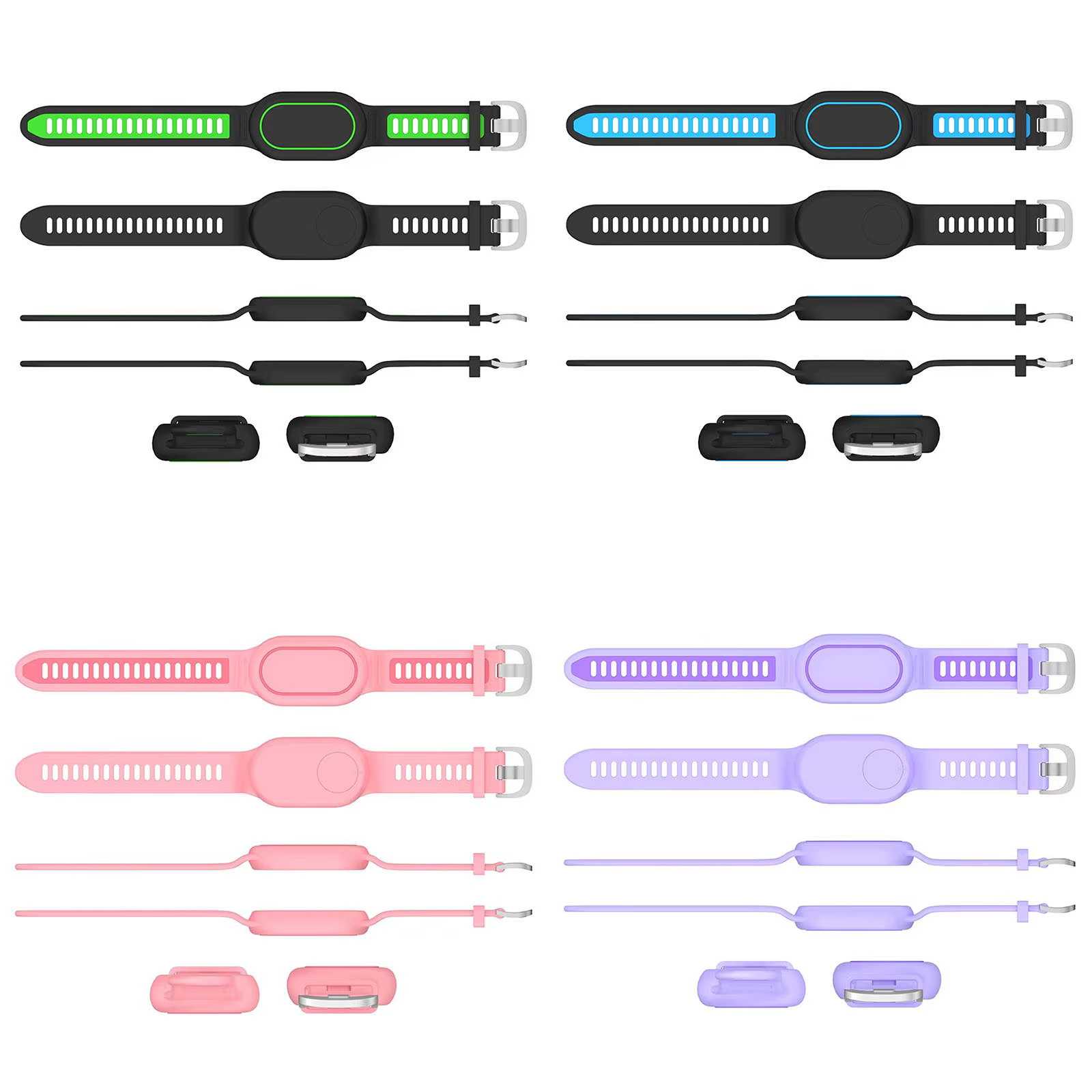 Bracelet en silicone compatible avec Samsung Galaxy SmartTag 2 2023