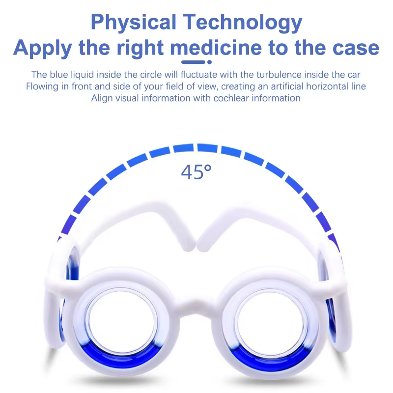 Lunettes Anti-vertige, lunettes contre le maladie du mouvement, soulage la maladie du mal, lunettes liquides sans lentille pour adultes ou enfants