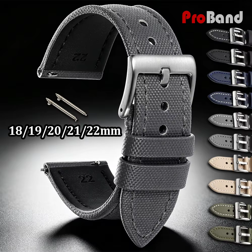 Bracelet de montre en toile de voile premium pour Blancpain et Seiko