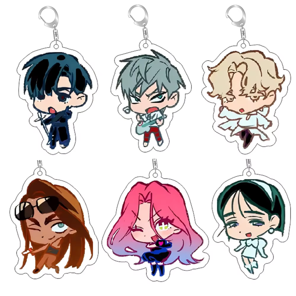 Porte-clés Chibis de scène Alien, Luka Ivan jusqu'à Mizi Hyuna Sua, accessoires de jeu, pendentif pour sac à dos, accessoire bijoux cadeau