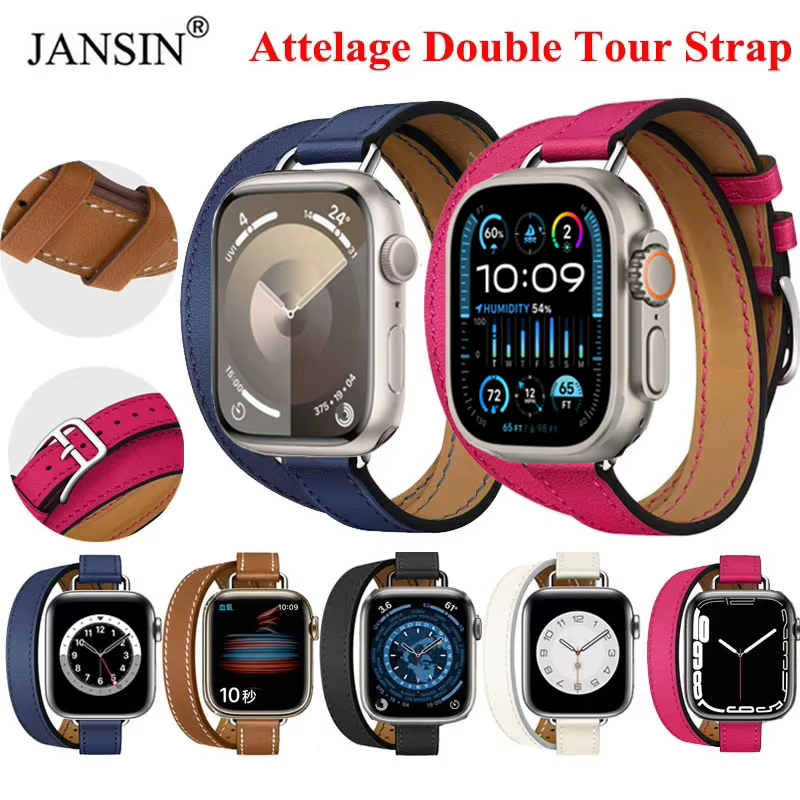 Bracelet en cuir Double Tour