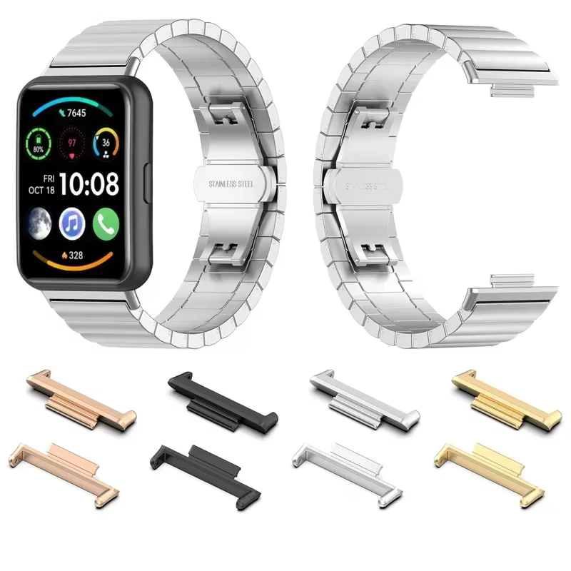 Adaptateurs de connecteur de Bracelet de montre en métal pour Huawei Watch Fit 2