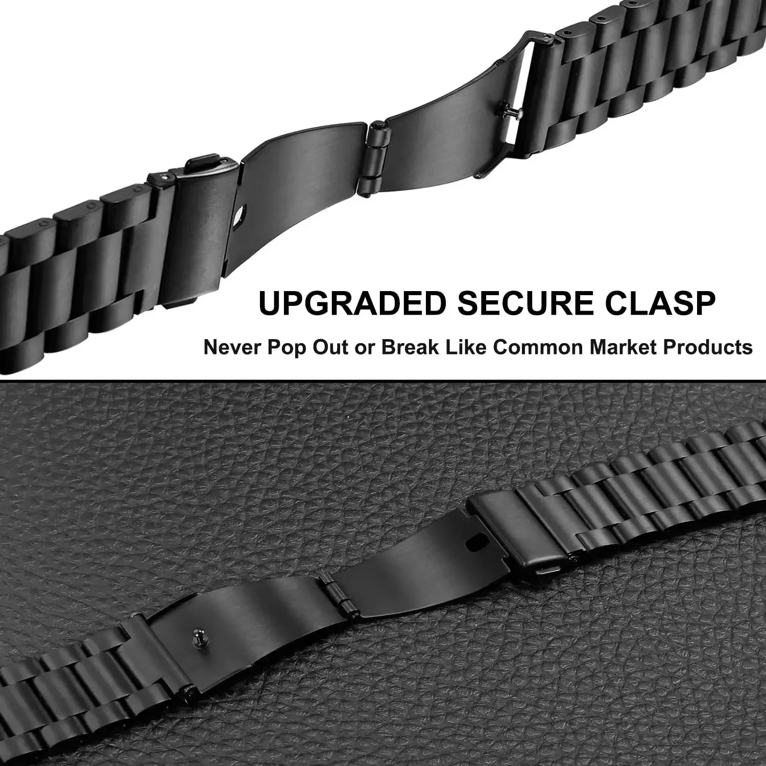 Bracelet en acier inoxydable de 22mm pour Amazfit Active Max