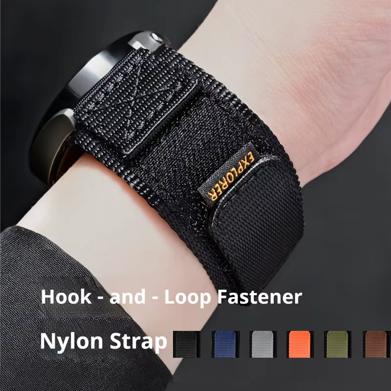 Bracelet de montre en nylon à boucle auto-agrippante 16mm 18mm 20mm 22mm à libération rapide pour hommes, sport et plein air, bracelet de remplacement pour Casio et Seiko