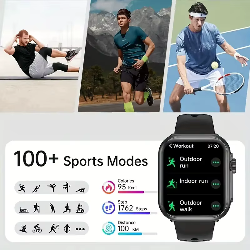 2025 nouveau pour Xiaomi montre intelligente hommes femmes 1.85 pouces HD AMOLED plein écran tactile IP68 étanche Bluetooth appel SmartWatch homme