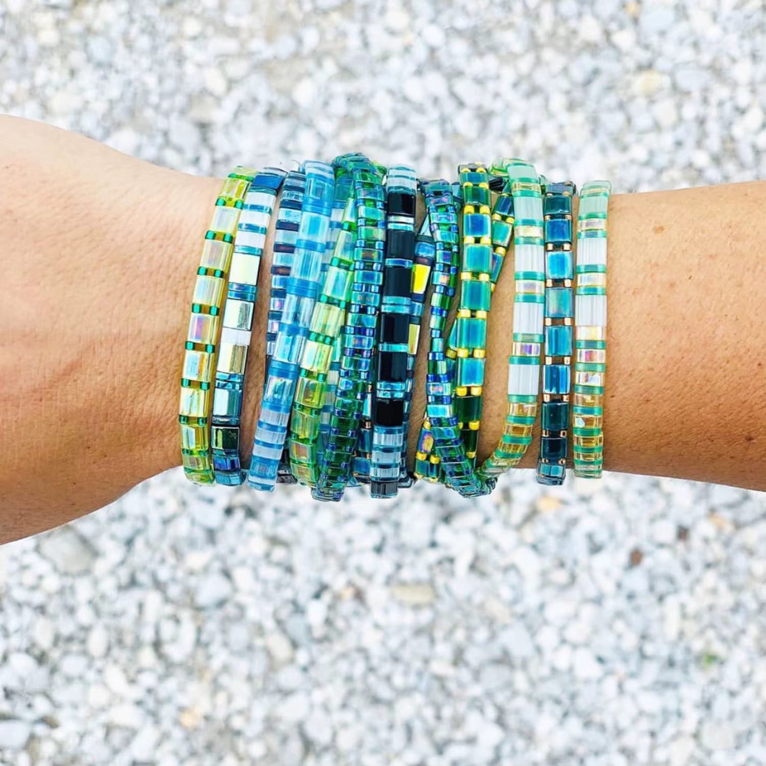 KELITCH Miyuki Bracelet pour femme Tila Bracelets Boho bijoux cadeau pour son perlé fait à la main Pulseras été plage bijoux