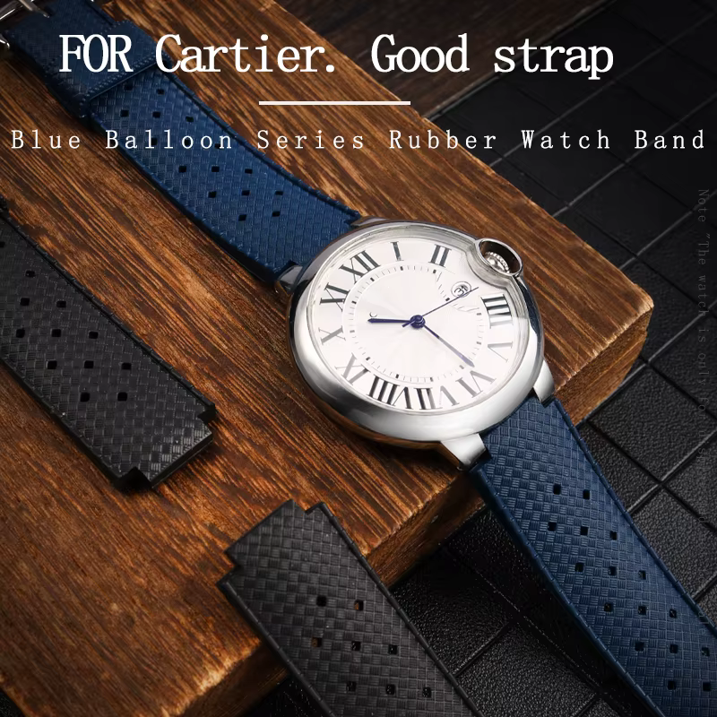 Bracelet de montre en caoutchouc pour homme et femme