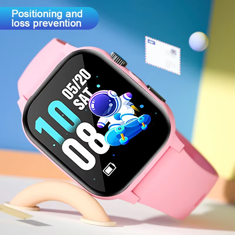 Montre intelligente pour enfants 4G multifonctionnelle étanche SOS GPS localisation caméra appel carte Sim cadeaux