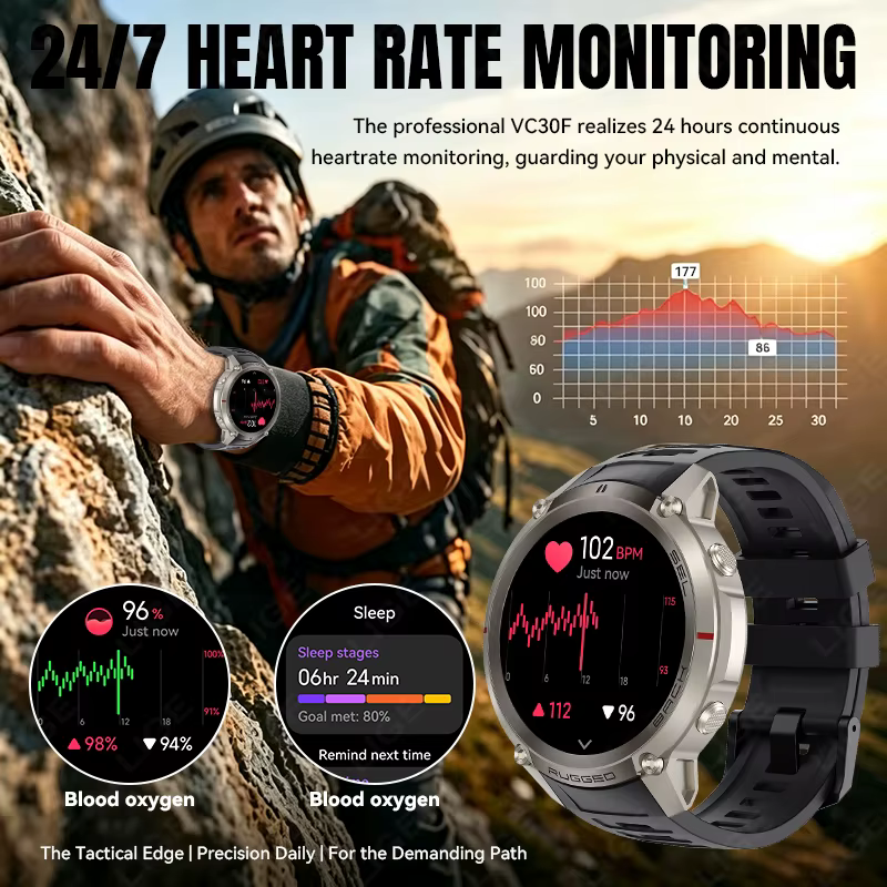 Montre connectée LIGE 2026 avec navigation GPS