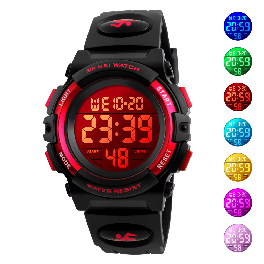 SKMEI 1266 montres pour enfants pour garçon fille couleur affichage LED réveil numérique étanche sport enfants montres 1548 Reloj
