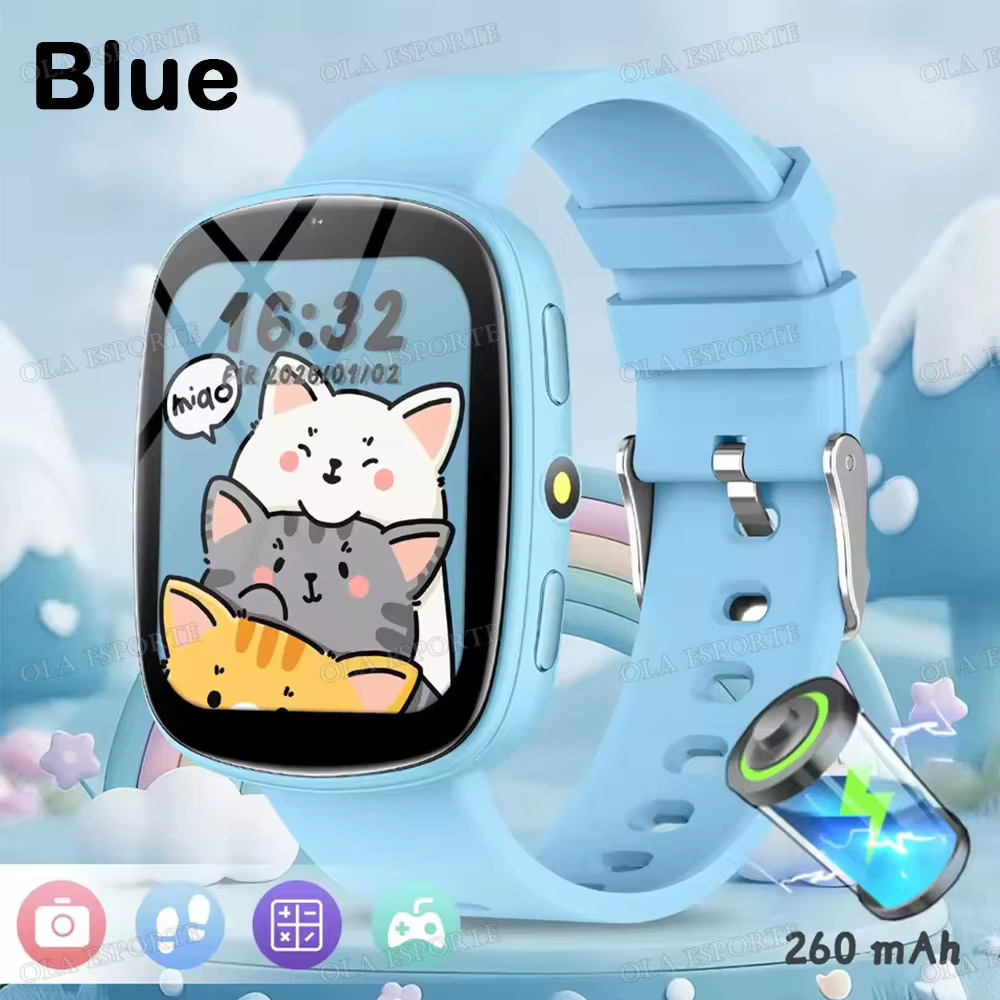 Montre connectée pour enfants, écran tactile, caméra, contrôle, batterie longue durée 260 mAh, lampe de poche, 22 jeux, partenaire d'apprentissage, cadeaux pour garçons et filles, R30Max