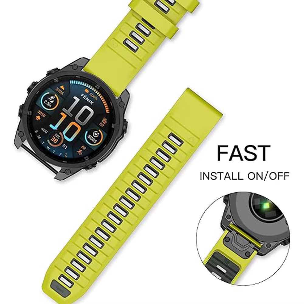Fenix8 Bracelet de montre pour Garmin Fenix 8 47mm 51mm E 7 7X/Epix Pro/6 6X 5X Plus/Enduro 3 QuickFit 26mm 22mm