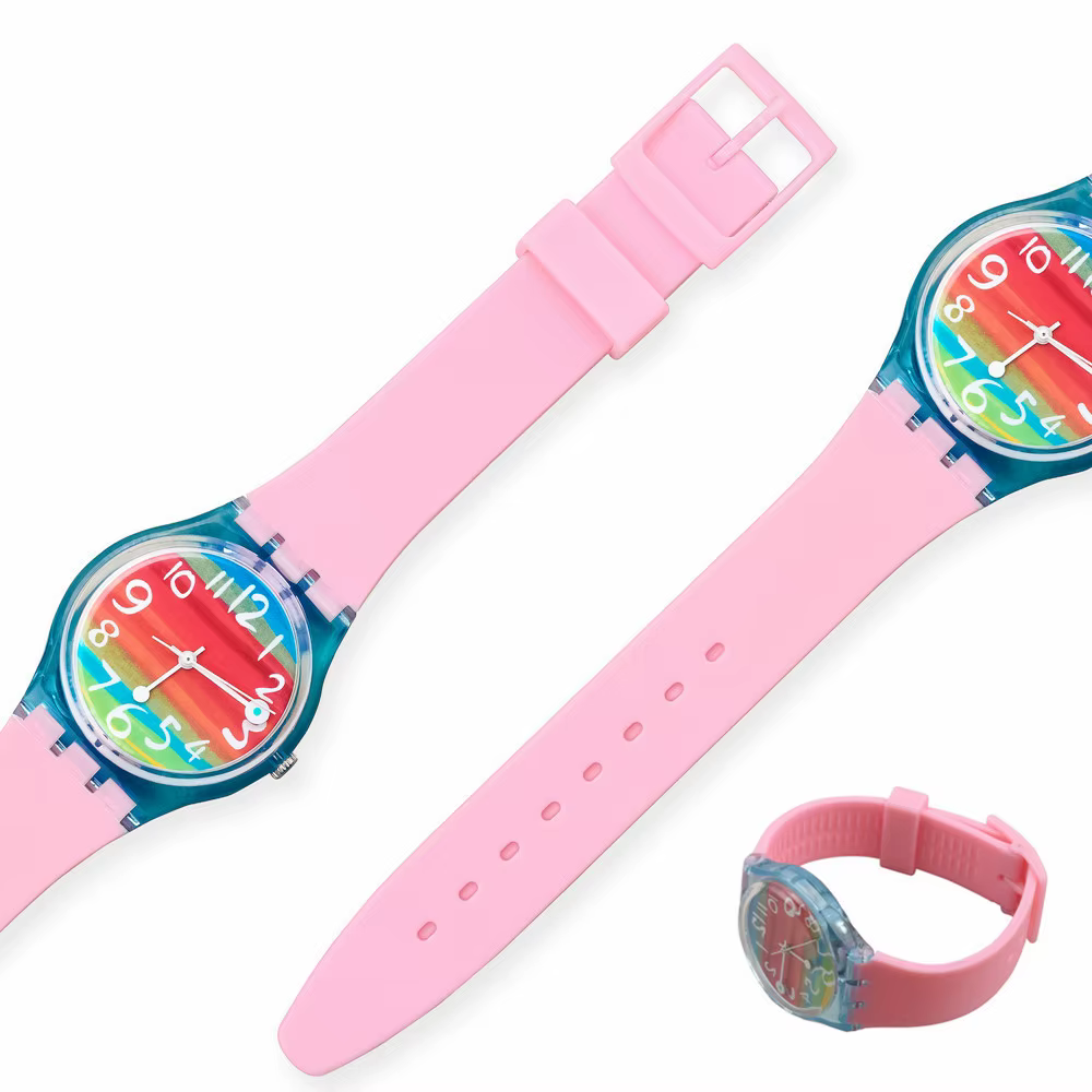 Bracelet de montre en Silicone coloré