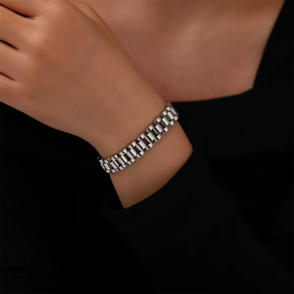 Vente en gros du nouveau bracelet en acier inoxydable électroplaqué multicolore de 12 mm