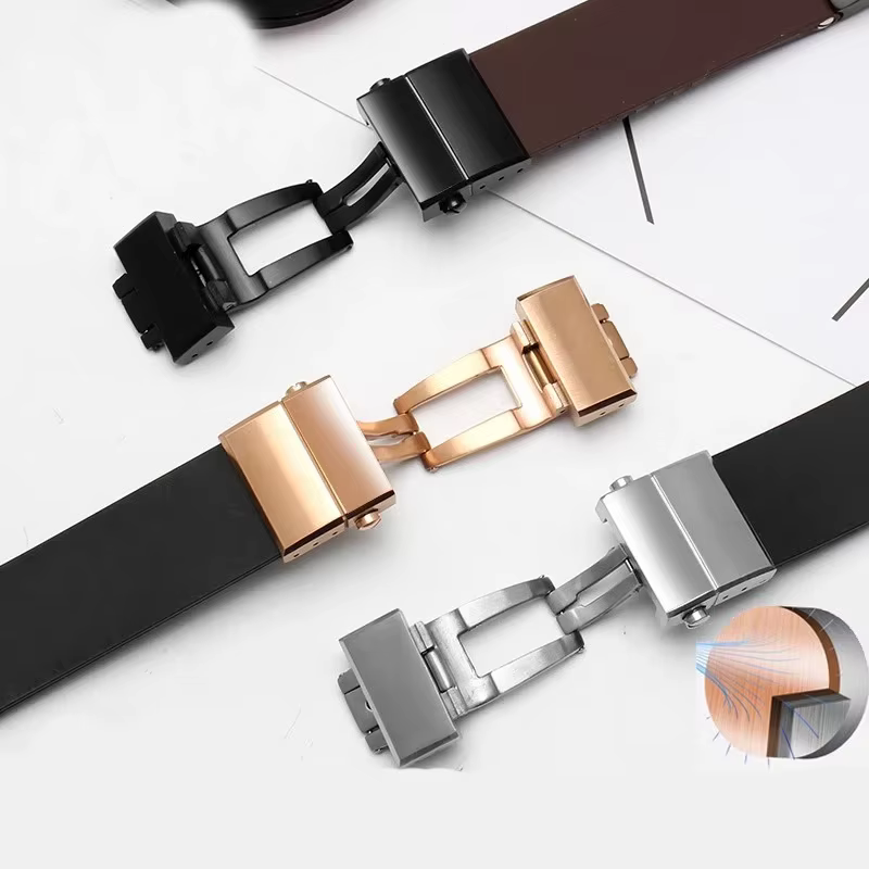 25mm * 12mm accessoires de montre étanche en caoutchouc de Silicone bracelet