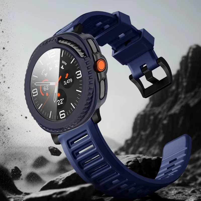 Verre trempé + boîtier PC pour Samsung Galaxy Watch 8 40/44mm classique 46mm coque de protection Anti-chute