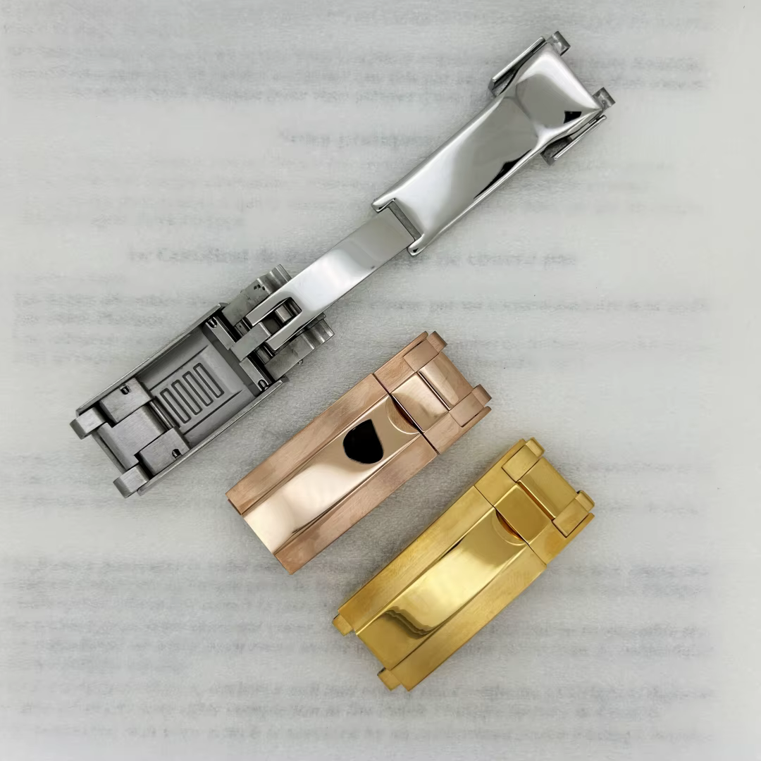 Boîtier de montre pour homme en acier argenté or rose 39