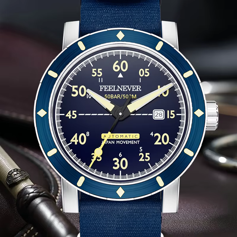 FeelNever-Montres mécaniques d'extérieur pour hommes
