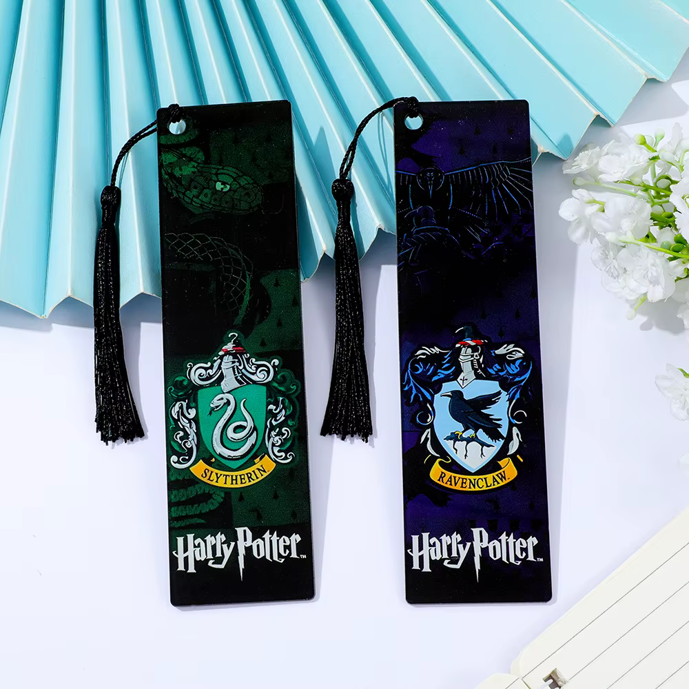 Marque-page des reliques de la mort Harry Potter, marqueur de livre créatif à motif noir et blanc, support de Page pour les amateurs de livres, cadeau parfait pour HP