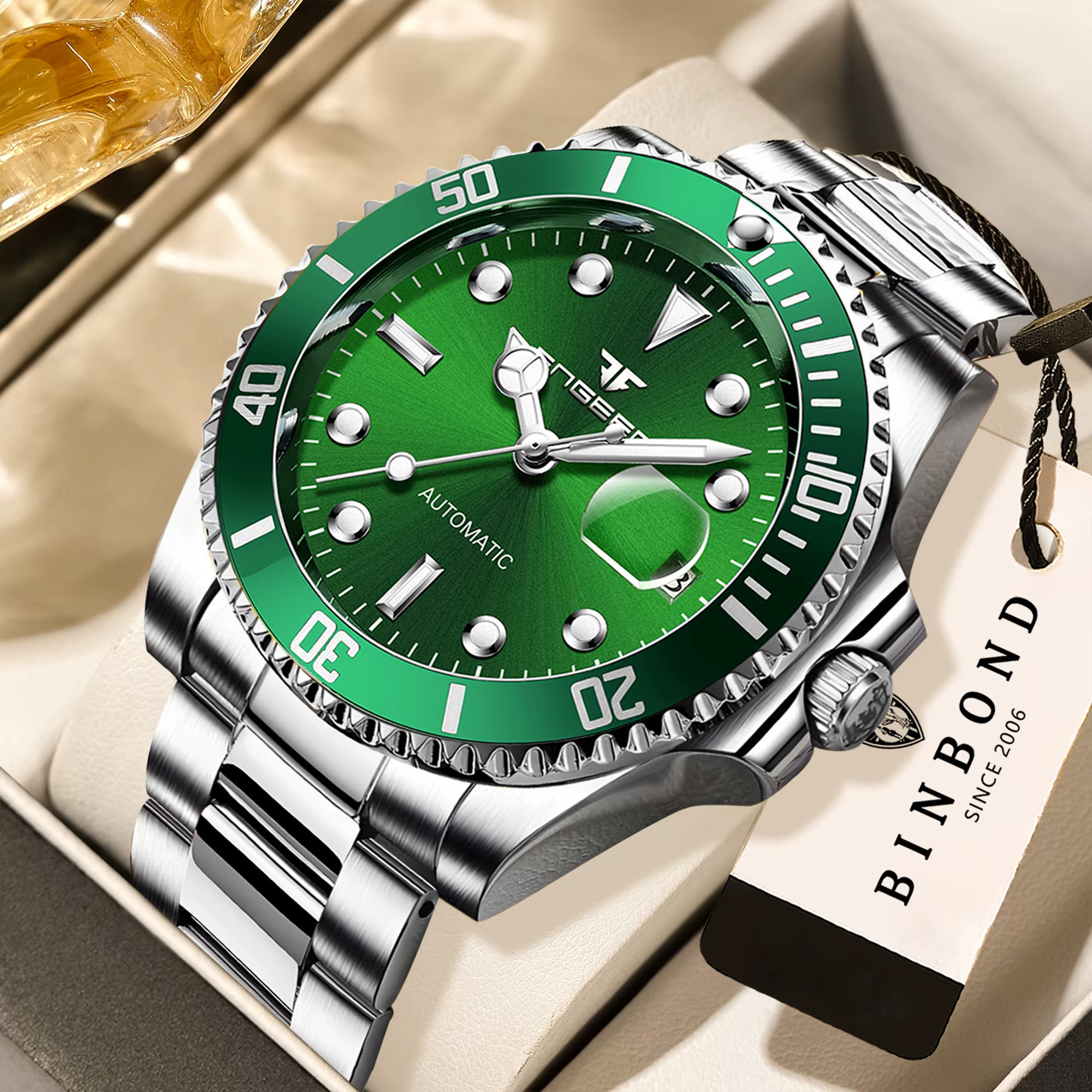 Montres mécaniques de luxe BINBOND pour hommes