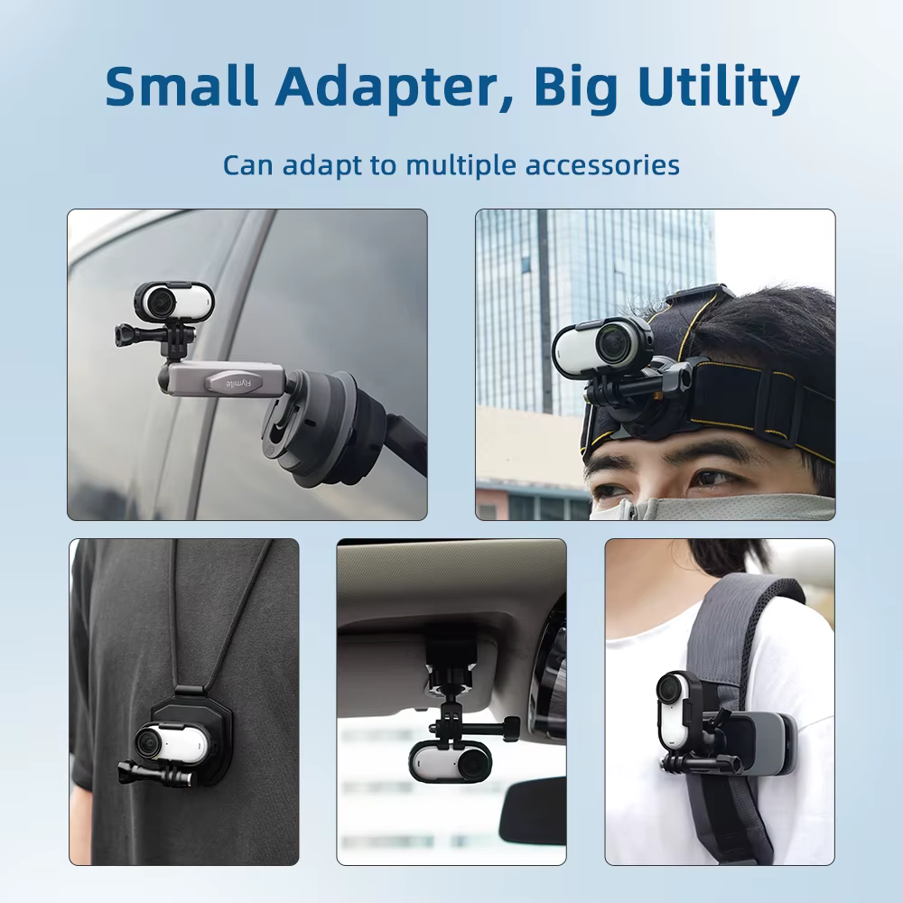 Fymile adaptateur cadre de protection pour Insta360 GO3S support d'extension connexion montage caméra photographie accessoires