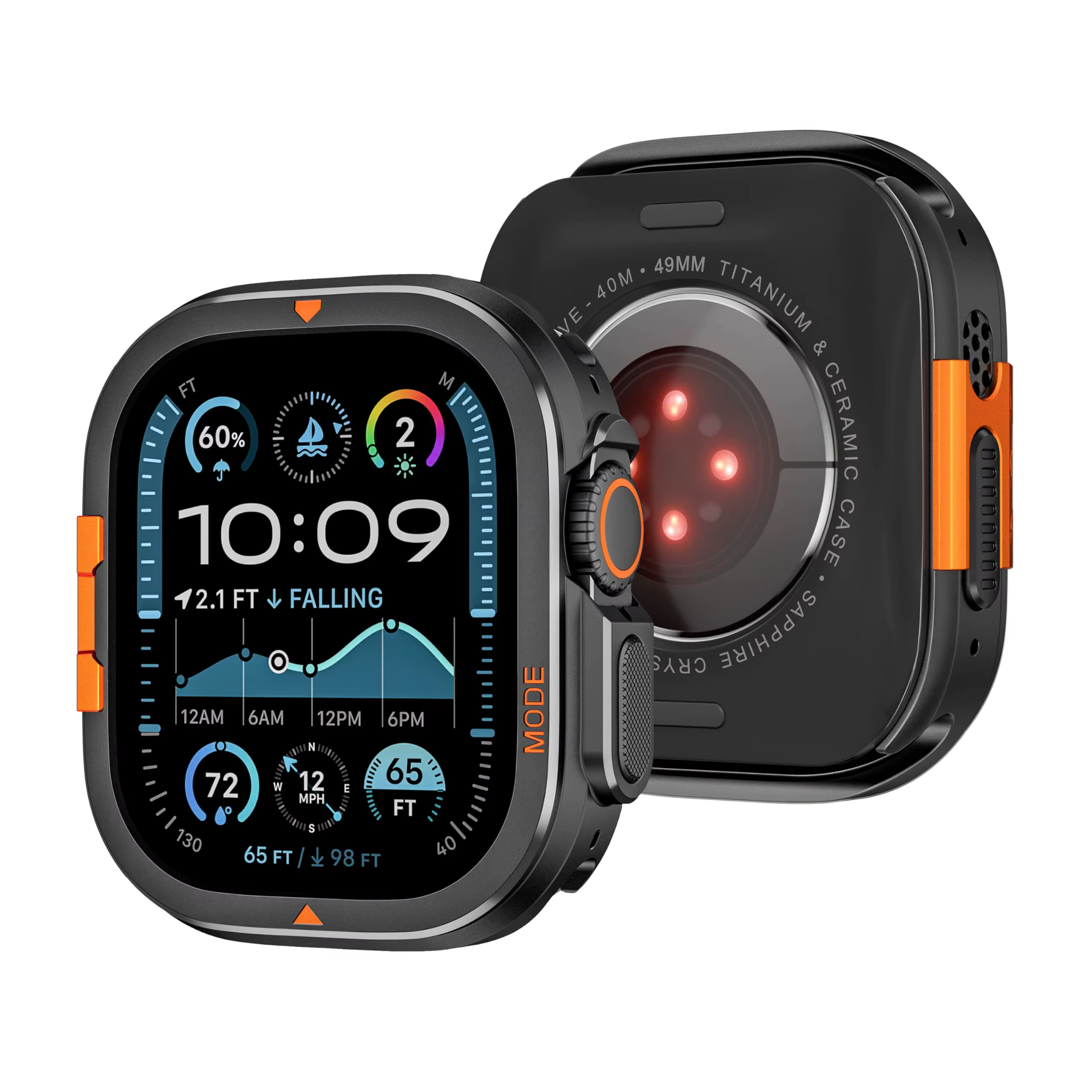 Boîtier métallique Anti-chute pour Apple Watch Ultra 3/2/1 49mm