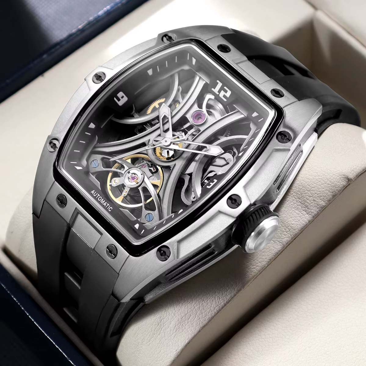 Montre mécanique de sport tendance MEGIR pour homme