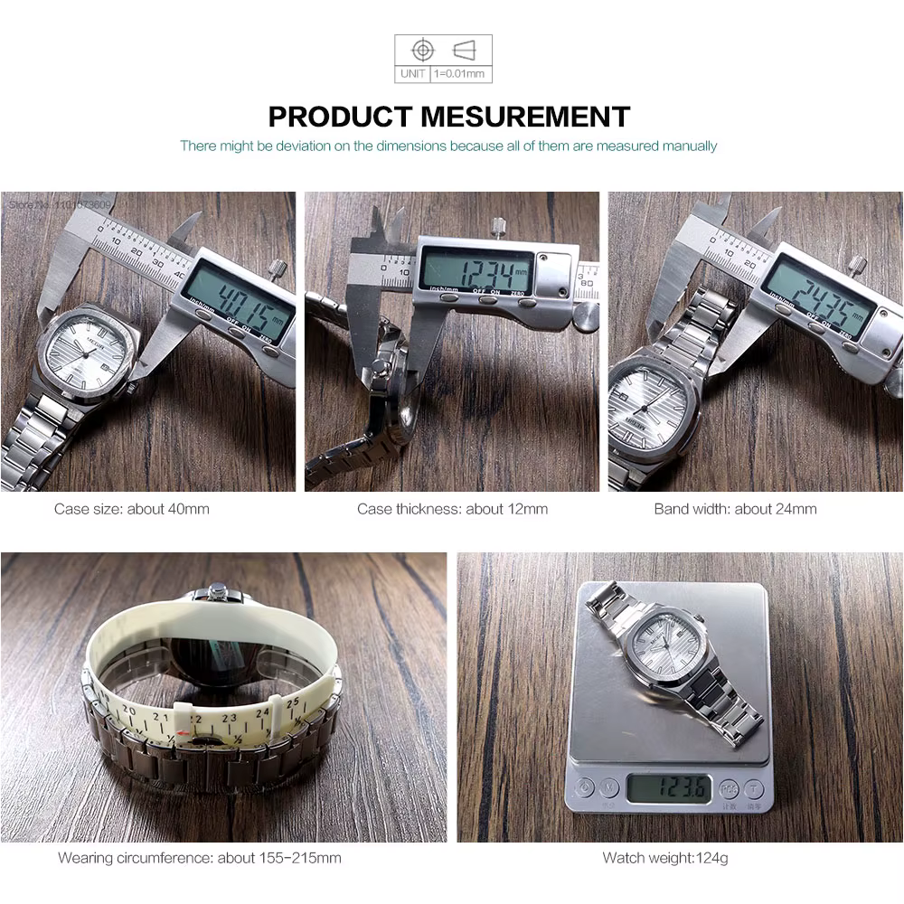 MEGIR montre habillée classique pour hommes avec bracelet en acier inoxydable doré cadran vert ovale montre-bracelet à quartz étanche avec aiguille lumineuse