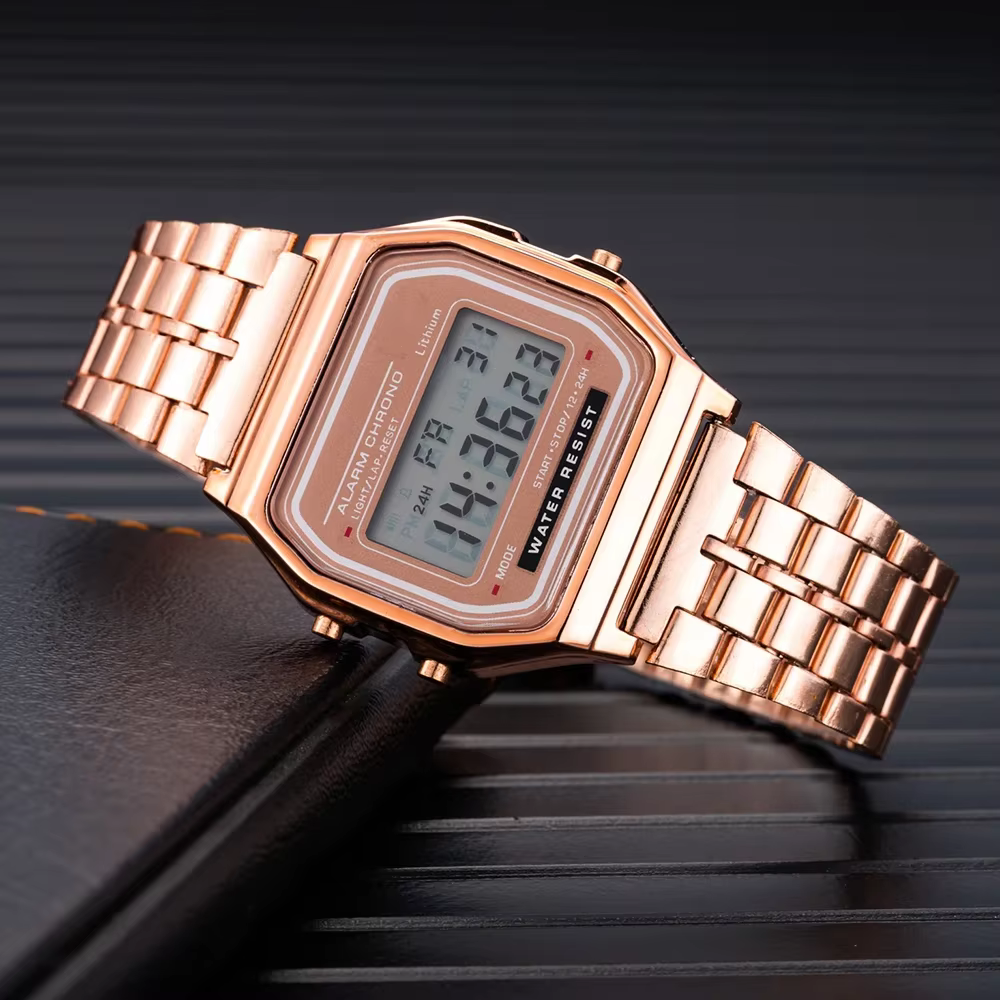 Nouvelle montre numérique LED pour hommes multifonction alarme horloge électronique étanche Simple