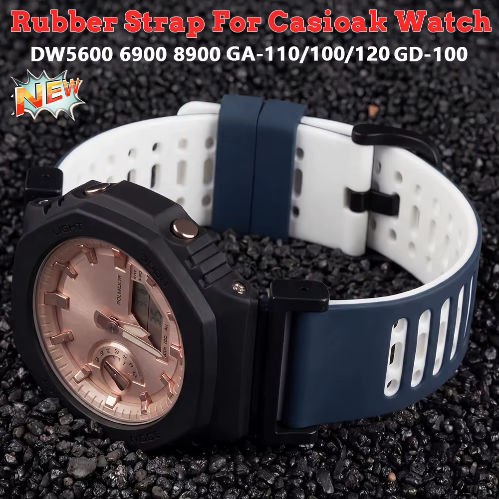 Bracelet en caoutchouc pour Casioak GA2100 GA-110/100/120 GD-100