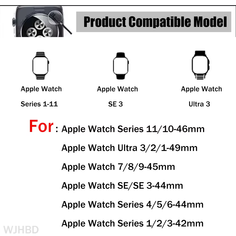 Bracelet respirant pour Apple Watch Ultra 3 2 Series 11 10 9 7 8 6 SE 49mm 45mm 46mm 42mm 44mm