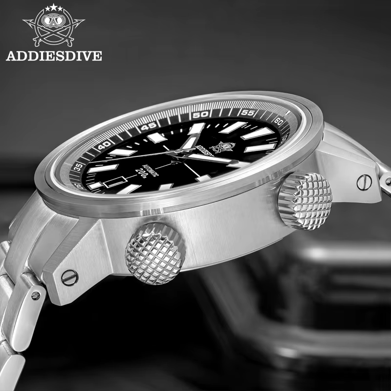 ADDIESDIVE montres automatiques pour hommes 200M étanche saphir luxe lunette rotative BGW9 aiguilles lumineuses nouvelle montre de plongée AD2093