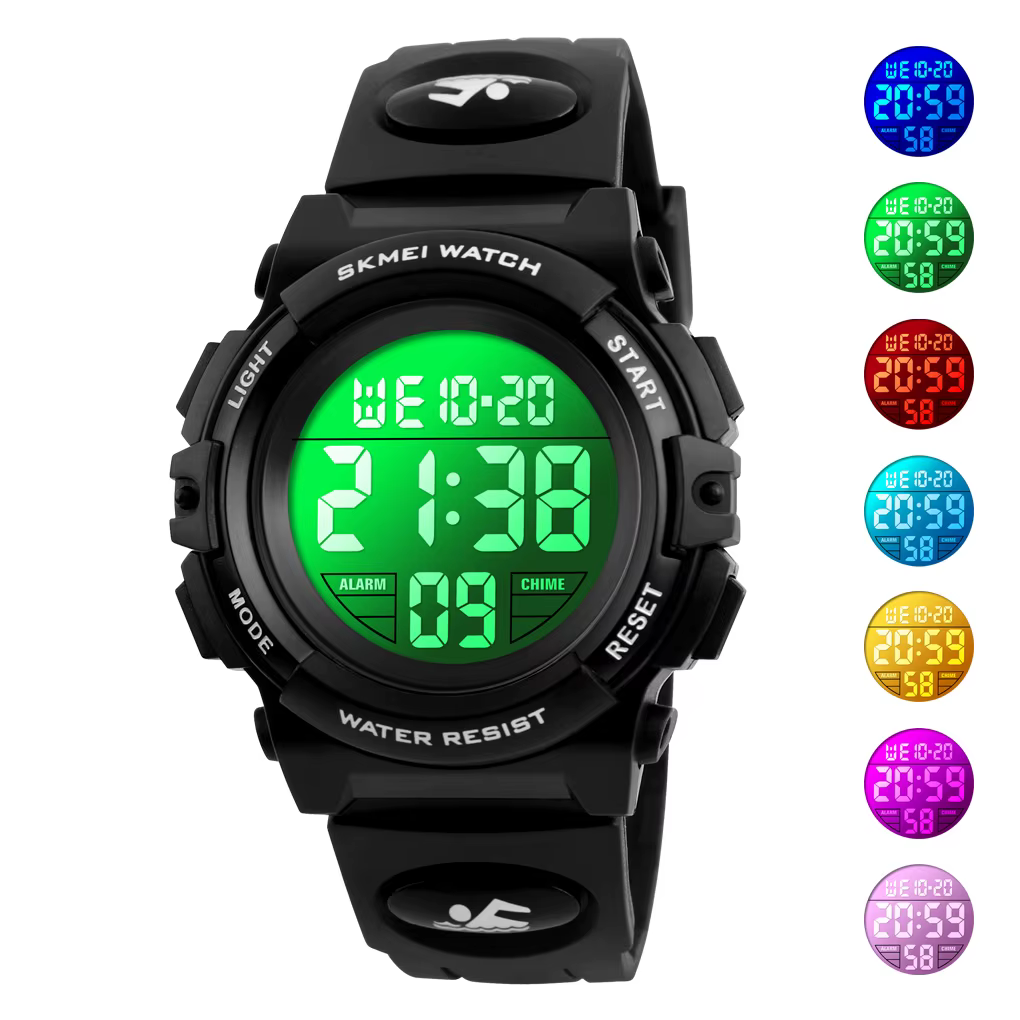SKMEI 1266 montres pour enfants pour garçon fille couleur affichage LED réveil numérique étanche sport enfants montres 1548 Reloj