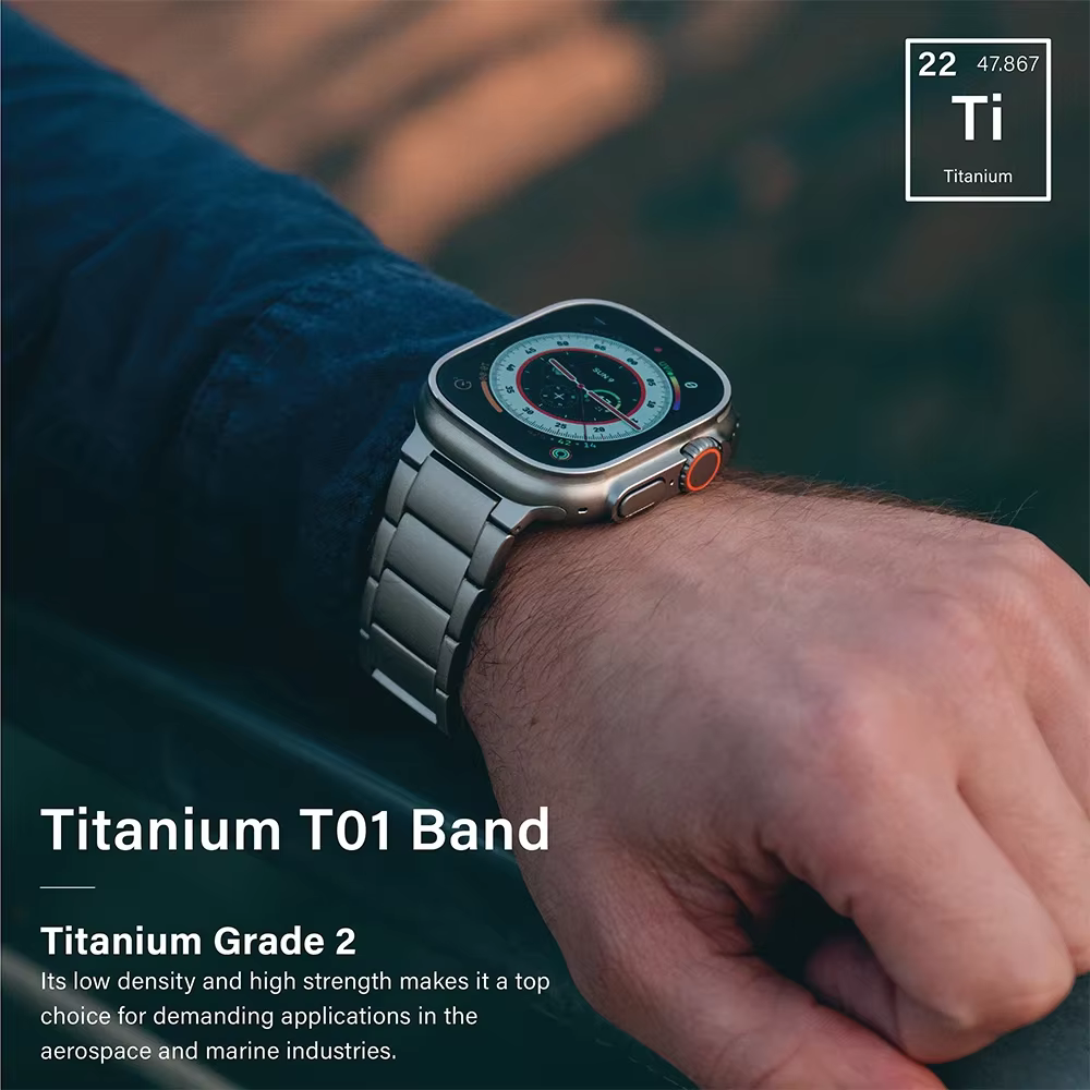 Bracelet de luxe en titane pour Apple Watch Ultra 2